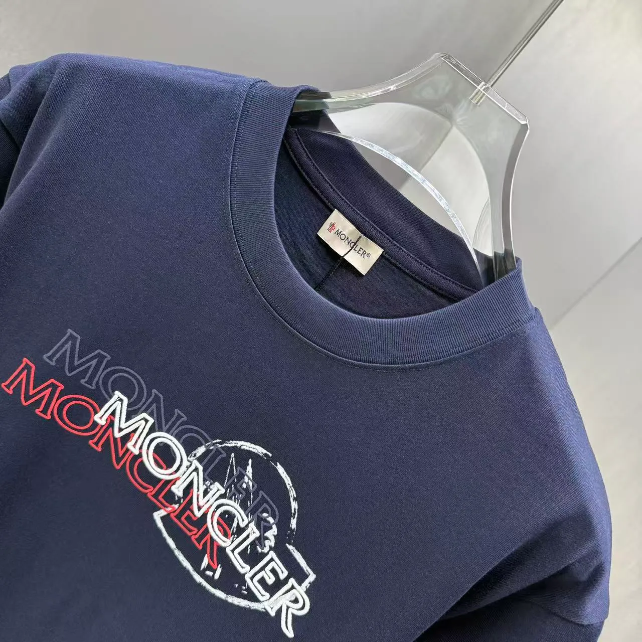 MONCL* * 2026 New Arrival T logo + ：Black White Dark Blue Sizes：S M L XL XXL